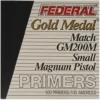 Federal Premium Gold Medal Small Pistol Magnum Match Primers #200M
